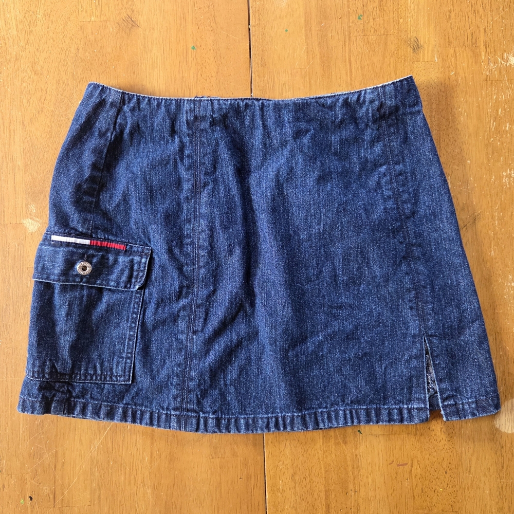 Tommy Hilfiger Blue Denim Mini Skirt